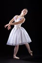 Posing ballet dancer