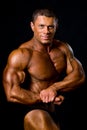 Posing man bodybuilder Royalty Free Stock Photo
