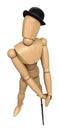 Posing wooden manikin