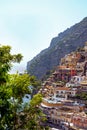 Italy. View of the town and the seaside on sunny summer day Royalty Free Stock Photo