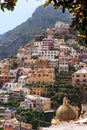 Italy. View of the town and the seaside on sunny summer day Royalty Free Stock Photo