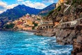 Positano on Amalfi coast, Naples, Italy Royalty Free Stock Photo