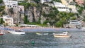 Positano beach in Amalfi Coast, Naples, Italy Royalty Free Stock Photo