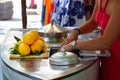 Lemon granita in Positano Royalty Free Stock Photo