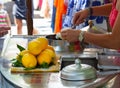 Lemon granita in Positano Royalty Free Stock Photo