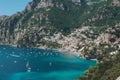 Positano landscape amalfi coast italy Royalty Free Stock Photo