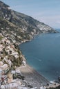 Positano landscape amalfi coast italy Royalty Free Stock Photo