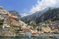 Positano from the Sea Royalty Free Stock Photo