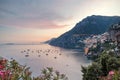 Positano sunset Royalty Free Stock Photo
