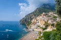 Positano view from hogh viewpoint Royalty Free Stock Photo