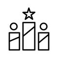 Position ranking Isolated Vector icon which can easily modify or edit
