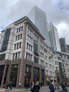 Exchequer Court is a high quality City office building next to St Helenâs Place and St Mary Axe. Royalty Free Stock Photo