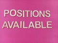 Positions available  sign Royalty Free Stock Photo