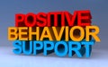 positive behavior support on blue Royalty Free Stock Photo