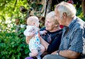 positive emotions for old people grandparents and grandson