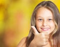 Positive girl Royalty Free Stock Photo