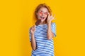 positive girl with icelolly ice cream on background. photo of girl with icelolly ice cream at summer