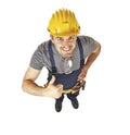 Positive handyman Royalty Free Stock Photo