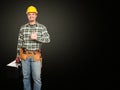 Positive handyman Royalty Free Stock Photo