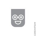 Positive icon vector, emotion symbol. Modern flat symbol for web and mobile apps. admiration, joy Smile icon. Happy, laughing