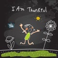 Positive kids affirmations, I am thankful