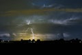 Branched positive lightning strike near the dutch coast