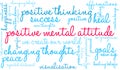 Positive Mental Attitude Word Cloud Royalty Free Stock Photo