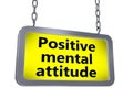Positive mental attitude on billboard Royalty Free Stock Photo