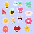positive messages stickers Royalty Free Stock Photo