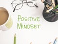 Positive Mindset, Motivational Words Quotes Concept