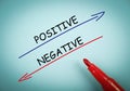 Positive and negative Royalty Free Stock Photo