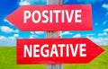 Positive or negative Royalty Free Stock Photo