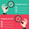 Positive and Negative review