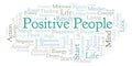 Positive People word cloud, made with text only.