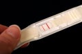 Positive pregnancy test Royalty Free Stock Photo
