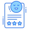 Positive rating icon, Survey and Feedback, modern vector illustration