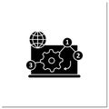 Positive relationships glyph icon