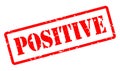 Positive rubber stamp Royalty Free Stock Photo