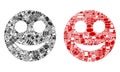 Positive Smiley Composition Icons for BigData