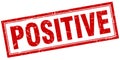 Positive square stamp