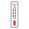 Positive Tests COVID-19 coronavirus. Vector