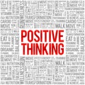 Positive thinking word cloud background Royalty Free Stock Photo