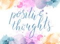 Positive thoughts background
