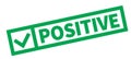 Positive typographic stamp