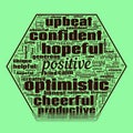 Positivity Hope Success Text Illustration Background Abstract
