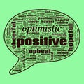 Positivity Hope Success Text Illustration Background Abstract