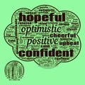 Positivity Hope Success Text Illustration Background Abstract