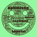 Positivity Hope Success Text Illustration Background Abstract