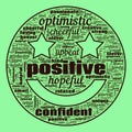 Positivity Hope Success Text Illustration Background Abstract