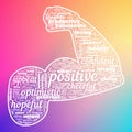 Positivity Hope Success Text Illustration Background Abstract